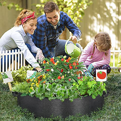 ZtohPyo 50 Gallon Plant Grow Bags, Large Fabric Raised Garden Bed with Handles, Durable Garden Beds Planters Aeration Gardening Container to Grow Vegetables for Outdoor Plants - size: 1-pack 50 Gallon
