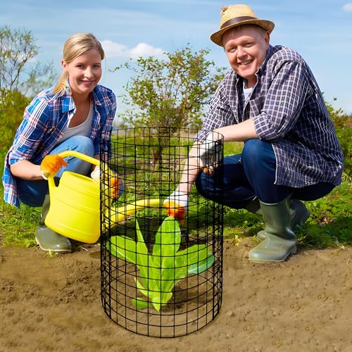 Adnee 15 Packs Wire Plant Protector from Animals, 12 x 12 Inches Metal Mesh Plant Cage Covers, Sturdy Garden Bunny Barricades Chicken Wire Cloche for Plants Shrubs Vegetables Flowers - color: 15 Pack 12x12 Inch