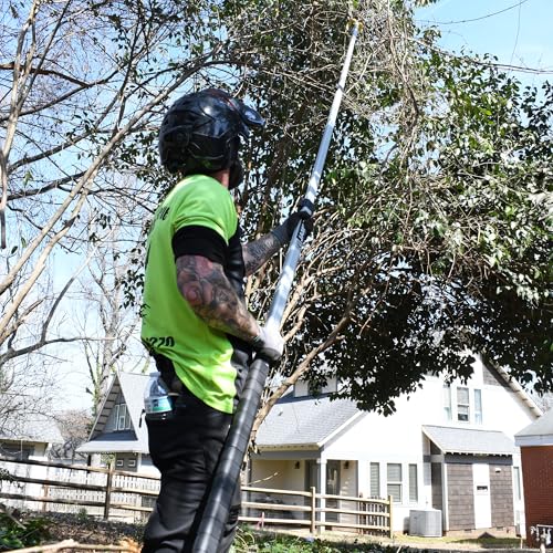Jameson 16 ft Telescoping Extension Pole, Aluminum 85-192 in, Tri-Oval Lightweight Design, Double Lock System, Female Ferrule for Tree Pruning Tools