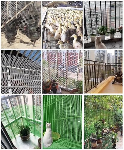 Plastic Chicken Wire Mesh Plastic Mesh Roll for Gardening Construction Barrier Netting Frame Crafts Plastic Mesh Fencing Poultry Fencing Garden Netting(Size:1.2cm mesh 1 * 10m,Color:Black) - size: 1.2cm mesh 1*10m