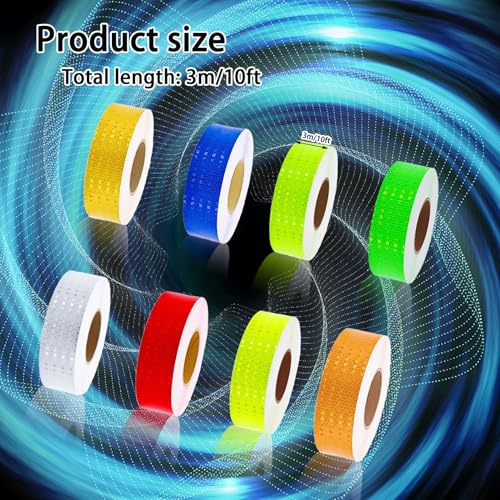 8 Rolls Reflective Tape Waterproof High-Visibility Reflective Stickers