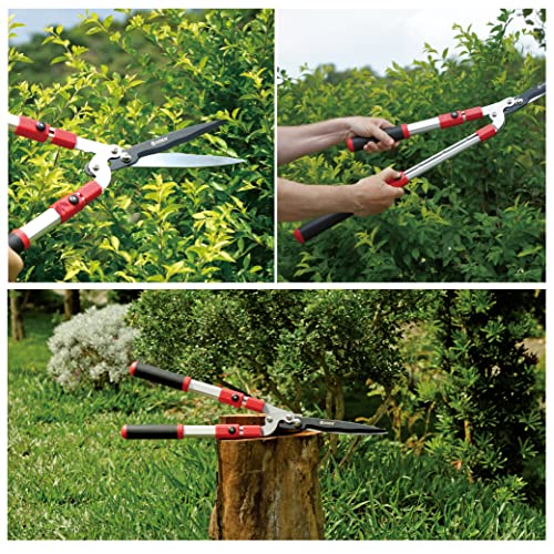 Eden 39022 Extendable Hedge Shears with Wavy Blade
