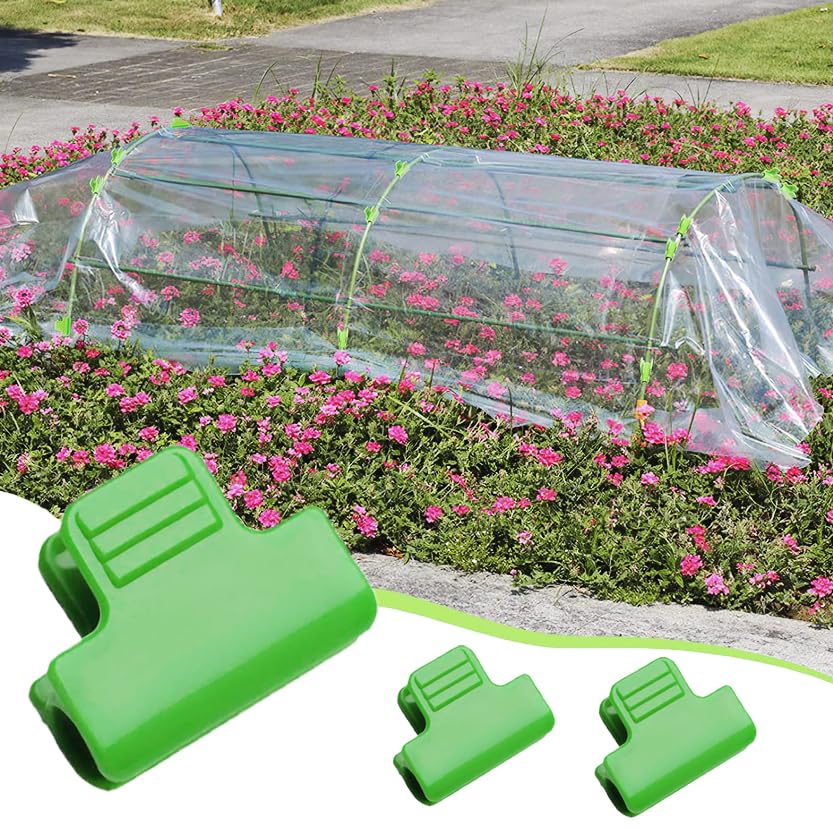 24pcs 19mm Garden Clamp, Greenhouse PVC Tube Clip for 18-20mm Pole - color: 19mm, size: 24pcs