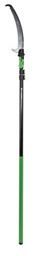 Hooyman Extendable Tree Saw with Compact Design, Detachable Handsaw and Telescoping Pole, No-Slip H-Grip, Impulse Hardened Teeth, and Wrist Lanyard for Tree Trimming, Hunting, Camping, and Outdoors - style: 14ft Pole Saw