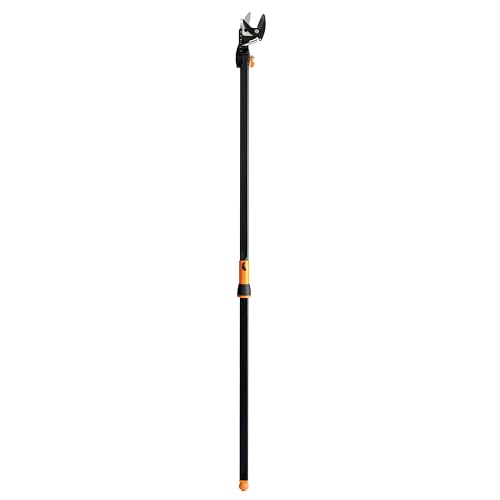 Fiskars 5 Ft Compact Cordless Tree Trimmer, Rotating Pruner Head, Yard Care - style: 5 ft Rope-Free Pruner