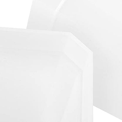 40 PCS 4 Inches Plastic Square Nursery Pot, Transparent Square Plastic Starter Pots with Drainage Hole, Clear Nursery Pots for Your Room, Garden, Office and Balcony Decor - size: 4 Inch 40 PCS