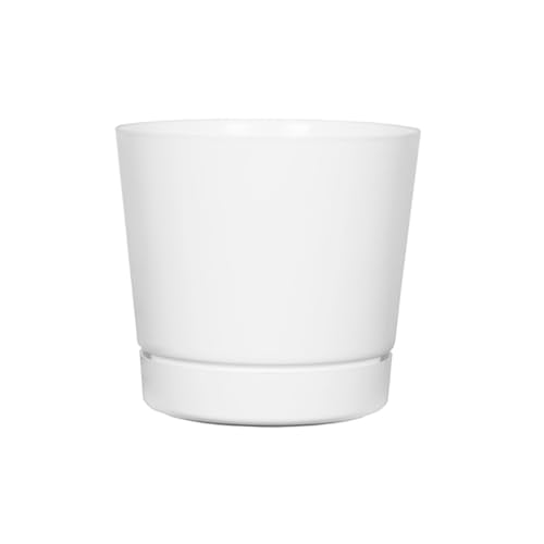 Novelty Majestic Full Depth Cylinder Pot, Glossy White, 12-Inch (10122) - color: White, size: 12 Inch