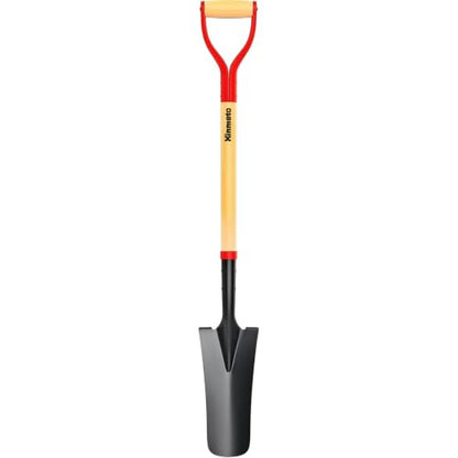 45 Inch Spade Shovel Trench Drain Spade Sharp Shooter Narrow Wood D-Handle