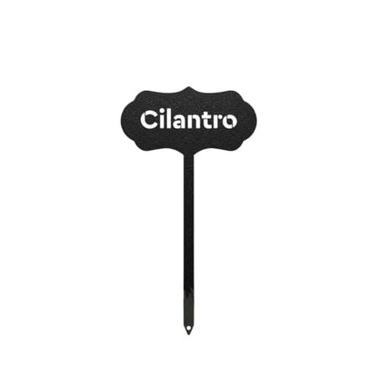 RealSteel Metal Seed & Plant Markers – Elegant Indoor & Outdoor Garden Stakes – Durable Herb, Vegetable & Fruit Plant Labels for Pots, Raised Beds & Greenhouse – Farmhouse Garden Gift - (Cilantro) - style: CILANTRO