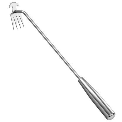 Hand Weeder Tool, Stainless Steel Handle Manual Weeder Tool, Pull Up Weeder Tool, Weed Discharge Tool, 4-Tooth Weeder Tool, Weeder Tool for Gardening 16inch - style: Weed Puller Tool 40mm