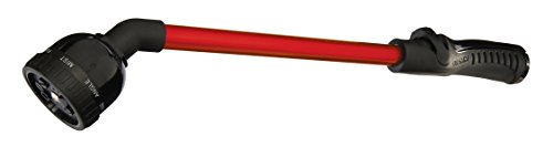 Dramm RainSelect Rain Wand – 16 Inch Aluminum Watering Wand with 9-Pattern Adjustable Spray Head & One Touch Thumb Control Valve – Garden Hose Wand for Containers, Raised Beds & Hanging Baskets – Red - color: Red, size: 16"
