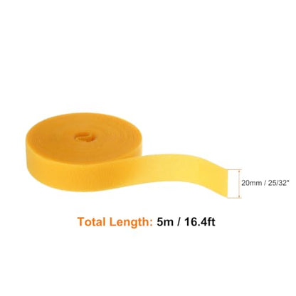 HARFINGTON Garden Plant Tape 16.4ft 25/32" Reusable Ties Strap Yellow - color: Yellow, size: 16.4ft x 25/32"