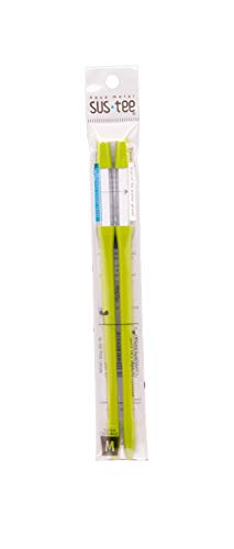 Sustee Aquameter (Medium Green Refillable - Bundle of 2) - House Plant Soil Moisture Meter, Humidity Sensor Probe, Water Level Indicator - Best for Indoor Potted Plants