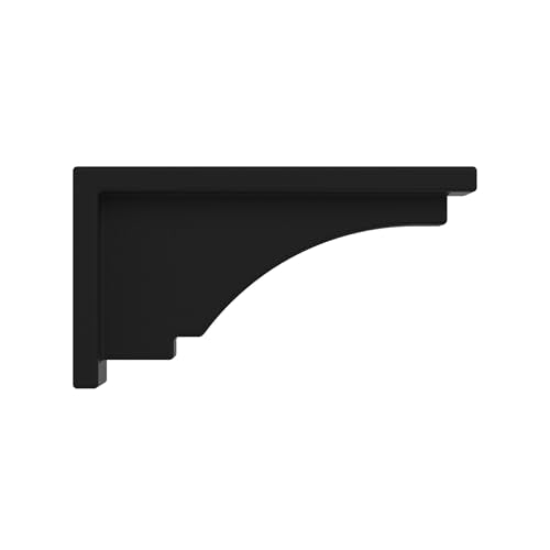 Mayne Inc Fairfield Decorative Brackets, 2-pack, Plastic, Black, Standard (5856-B) - color: Black
