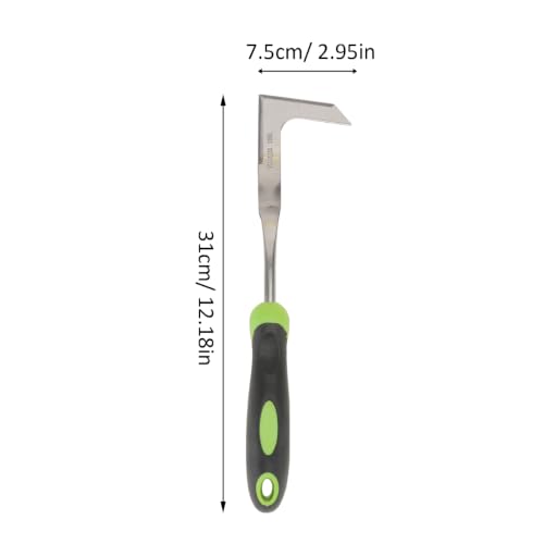 Toyvian L-Shaped Weeder Tool Manual Weed Extractor Stainless Steel