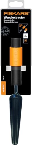 Fiskars QuikFit Weed Extractor, Narrow Head, Width: 3.5 cm, Steel Head, Black/Orange, 1000731 - style: Weed extractor