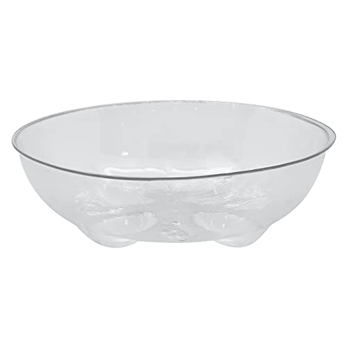 Arcadia Garden Products PS15 4" Heavy Duty Clear Plastic Saucer (Pack of 5), 4", Transparent - size: 4"