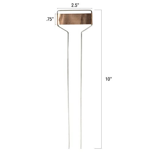 Metal Plant Labels for Garden, Waterproof Markers Outdoor Use, 25 Pack 10"