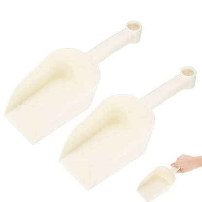 M METERXITY 2-Pack Garden Shovel Trowel Hand Shovels, 31cm/12.2 Inch Plastic Gardening Tools for Digging, Transplanting, Soil Loosening and Planting, Ergonomic Handle [Light Beige] - color: Light Beige, size: Large