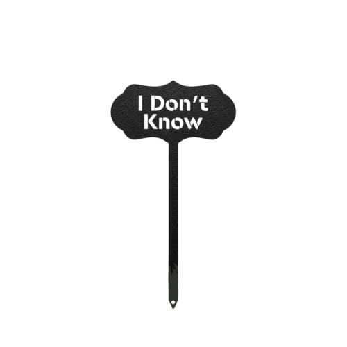 RealSteel Metal Seed & Plant Markers – Elegant Indoor & Outdoor Garden Stakes – Durable Herb, Vegetable & Fruit Plant Labels for Pots, Raised Beds & Greenhouse – Farmhouse Garden Gift - (I Don't Know) - style: I DON'T KNOW