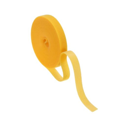HARFINGTON Garden Plant Tape 16.4ft 1/2" Reusable Ties Strap Yellow - color: Yellow, size: 16.4ft x 1/2"
