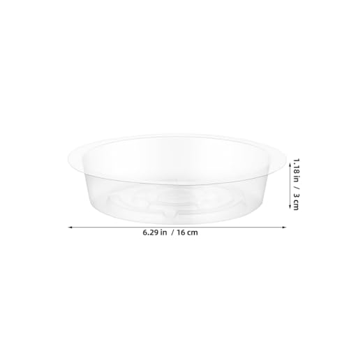 DECHOUS Plant Saucers, 60 Pack 6 Inch Clear PET Trays