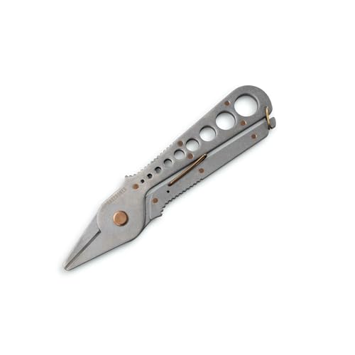 Barebones Herb Harvest and Strip Tool - Stainless Steel with Copper Accents - Your All-in-One Culinary Companion (Tumbled Steel) - color: Tumbled Steel
