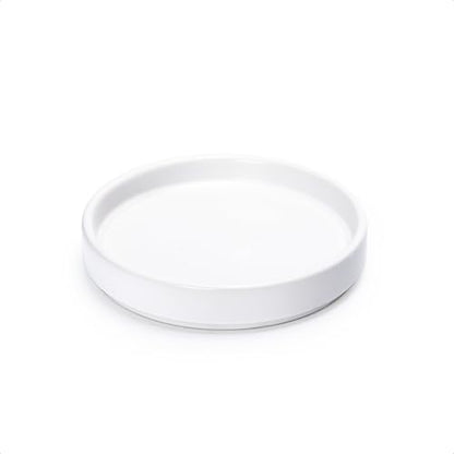D'vine Dev Ceramic Plant Saucer/Drainage Tray, 5.4 in, White, 97-T-A-2 - color: White, size: 5.4" (1 Pack)