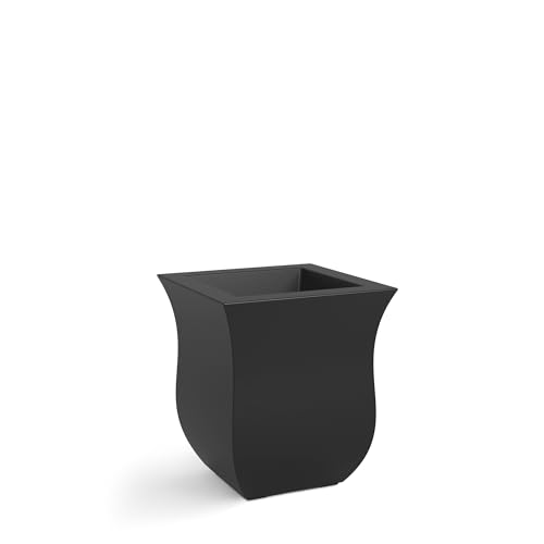 Mayne 5873-B Polyethylene Planter, Black 16x16 - color: Black