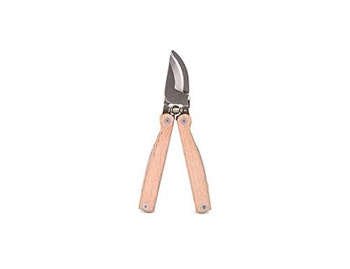 Kikkerland Beechwood Pocket Garden Plant Pruner Multi Tool, Beige - style: Pruner