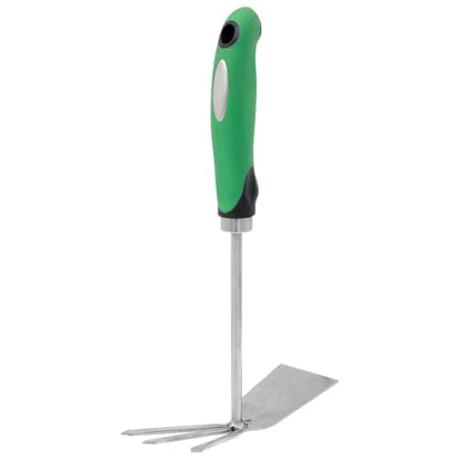 Zenport 15311A Shrub Rake Hoe Fork Combo, 12-Inch, Green - 3 Pack