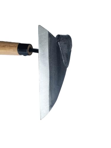 Left Handed Gardening Tools, Garden Hoe, Crack Weeder, Japanese Weeding Sickle, Grass Cutter Hand Tools for Lawn, Yard, Patio, Farming