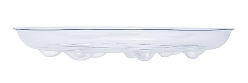 6 Pack Heavy Duty Clear Plastic Plant Saucer Sturdy Pot Tray Plant Drip Trays Drip Trays for pots,Plant Water Catcher Tray,Flower Pot Saucer Water Drainage Tray Floor Protector (10 INCH) - size: 10 inch