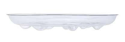 6 Pack Heavy Duty Clear Plastic Plant Saucer Sturdy Pot Tray Plant Drip Trays Drip Trays for pots,Plant Water Catcher Tray,Flower Pot Saucer Water Drainage Tray Floor Protector (10 INCH) - size: 10 inch