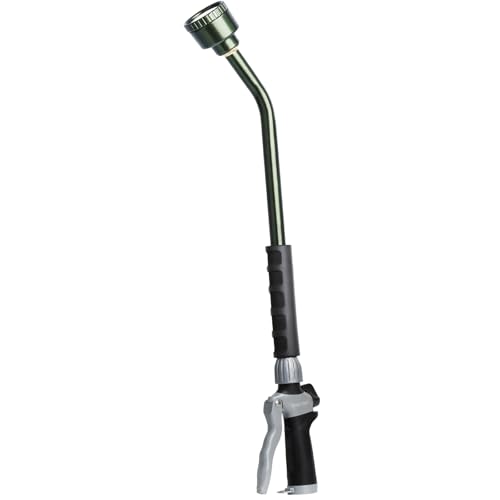 RESTMO 24 Inches Long Watering Wand for Garden Hose, Full Shower Spray Wand - color: Olive Green
