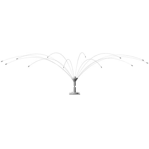 Salcod Bird Deterrent Outdoor, 360° Wind-Powered Stainless Steel Rods, 6ft - size: 6 ft
