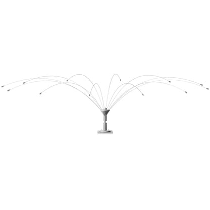 Salcod Bird Deterrent Outdoor, 360° Wind-Powered Stainless Steel Rods, 6ft - size: 6 ft
