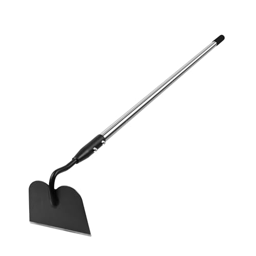 YEELOR Garden Hoe, Heavy-Duty Long Handle Weeding Hoe for Gardening - style: Flat hoe