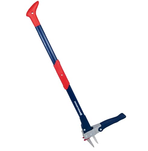 Spear & Jackson Weed Puller, Stand-Up Mechanical Garden Tool with Stainless Steel Claws and Long Nylon Fiberglass Handle