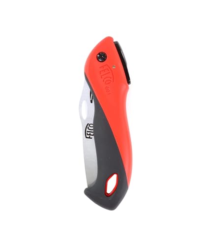FELCO 601 Folding Pruning Saw – Compact Pull-Stroke Saw for Gardening & Vineyard Use | Tree Branch Cutter | Folding Handsaw with Chrome-Plated 4.7" Blade, Non-Slip Handle, Blade Lock, Swiss Precision