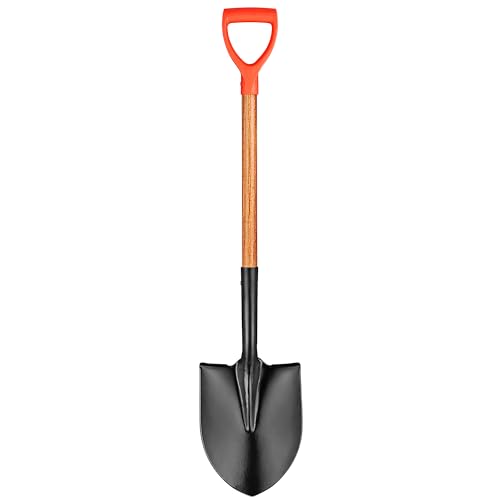 41" Round Shovel, Car Snow Shovel, Garden Tool with D-Handle