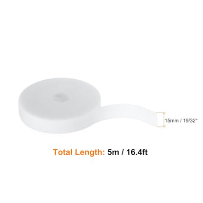 HARFINGTON Garden Plant Tape 16.4ft 19/32" Reusable Ties Strap White - color: White, size: 16.4ft x 19/32"