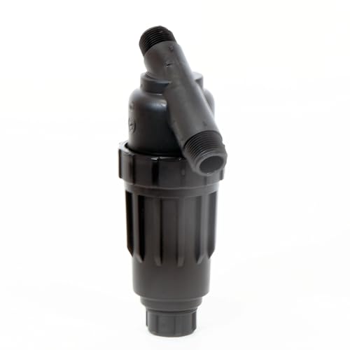 DIG P10-200 3/4" All-Purpose Heavy Duty Drip Irrigation Kit MPT Inline Y Filter with 200 Mesh Polyester Screen and Flush Cap for Residential, Commercial, and Agricultural Use - size: 3/4" - 200 Mesh