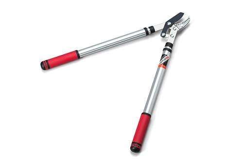 Kimura® Pro Heavy Duty Garden Loppers - 25-37", Premium Anvil Loppers with Compound Action Mechanism, Lightweight Telescopic Handles, Sharp Japanese SK5 Steel Blades, Extendable Garden Cutters - size: 25"-37"