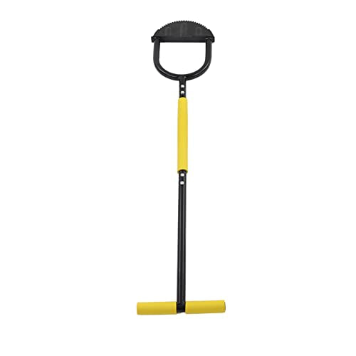 Manual Lawn Edger, Garden Edging Tool with Saw Tooth Steel, T Handle with Sponge Cover, Wide Pedal for Effortless Trimming, Half Moon Lawn Edger for Sidewalks Driveways Gardens an