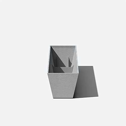 Veradek Pure Series Window Box Planter - Tapered Outdoor Planter - color: Gray, size: 36 inch - 2 Pack