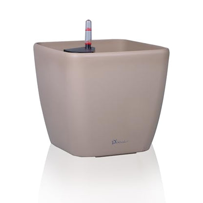 Dexceder 9x8 Self Watering Planter (Taupe Matte) - color: Taupe, size: 9x8