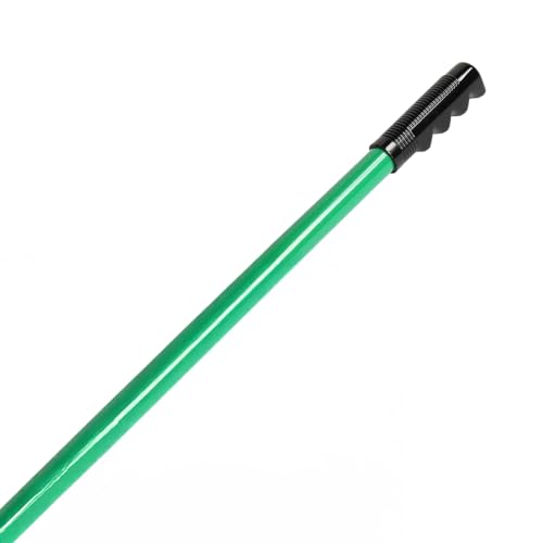 VINGLI Iron Lawn Leveling Rake 48in for Soil Sand Composs, Extended Handle, 180°Rotation Head, with All Handwares, for Yard Garden Golf Field, Green (48in) - color: 48in