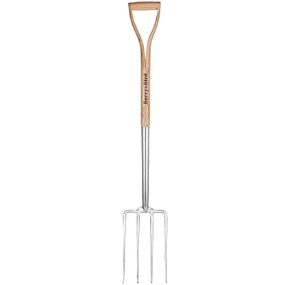 Garden Digging Fork, 37.4" Stainless Steel Garden Pitchfork