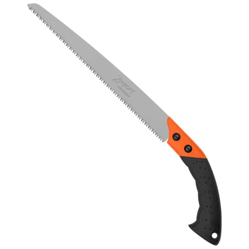 Straight Pruning Saw with Sheath, 13-Inch